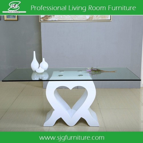 Modern Design 15mm Tempered Glass Dining Table