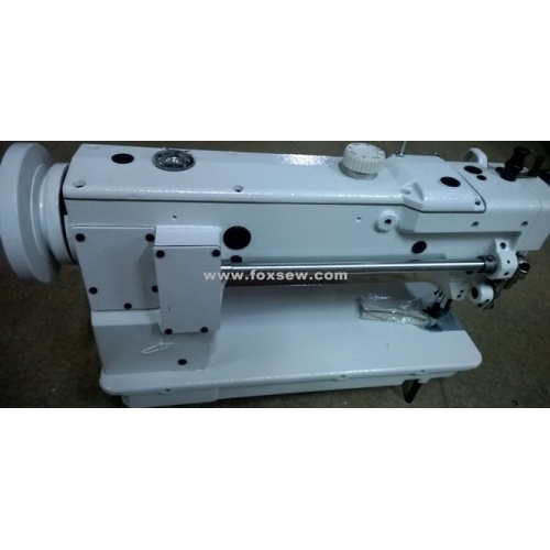 Máquina de coser de llaquilla de alimentación superior e inferior de una sola aguja