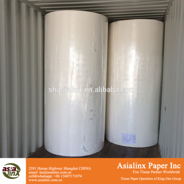 Virgin Wood Pulp Raw Material Toilet Paper Jumbo Roll for Converting