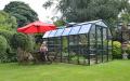 Rangka Bingkai Aluminium Greenhouse dengan PC Roof Glass Garden