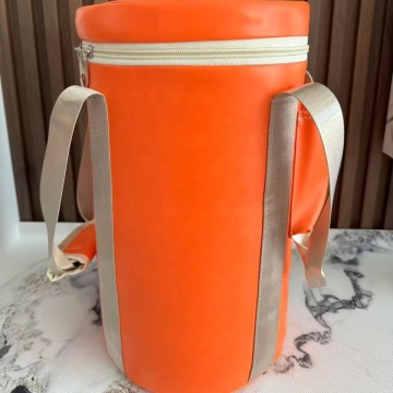Portable Orange Quartz Crystal Singing Bowl Carry Bag for Easy Transport