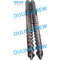 65/132 Bimetallic Double Conical Screw Barrel for Terrace Board (PE with Wood Flour)