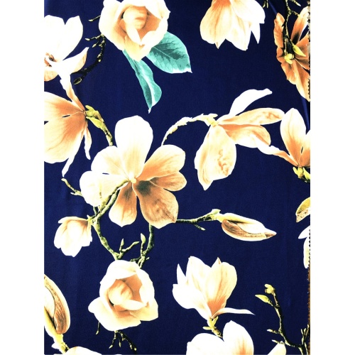 Fashion Paper Printing Poliester DTY Single Jersey Fabric