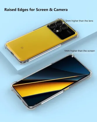 Clear TPU Airbag Phone Case for Xiaomi Poco Series Models