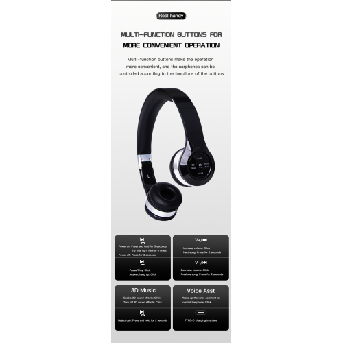 True 3D wireless cinema effect headphone