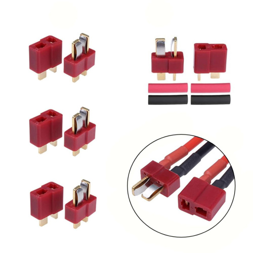 Gold Plated T Plug Male Female Adapter