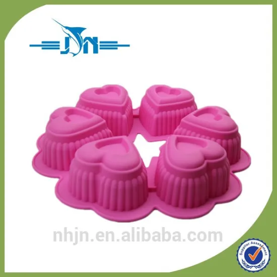 heart shape lovely silicone cake mold