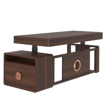 Jiecang L forms ein verstellbarer Executive Office Desk mit Seitenschrank