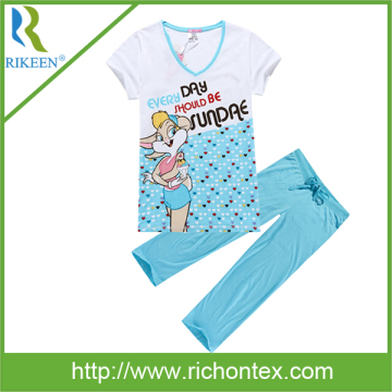 Women's Sleepwear with Cotton Single Jersey