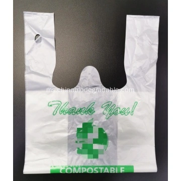 China Custom Printed 100 Biodegradable Carry Bags Bioplastic Manufacturers