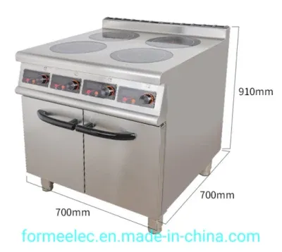4 Round Glass-Ceramic Board Induction Heater 10kw Commercial Induction Cooker
