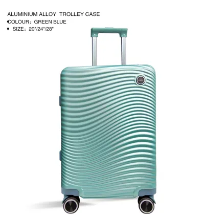 Personalized aluminum travel suitcase