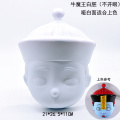 Base em branco para máscara de demônio Hannya japonesa sem pintura