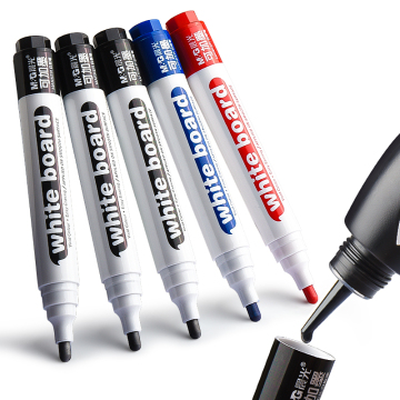 Marqueurs de tableau blanc M&amp;G Refipillable - noir, bleu et rouge