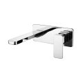 Square basin mixer for concealed installation