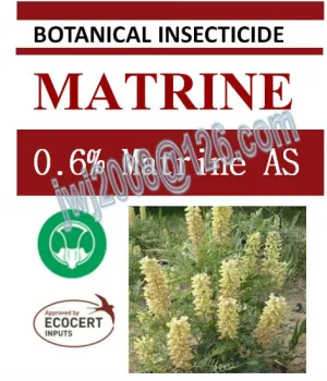 botanical insecticide 0.6% Matrine AS natural organic