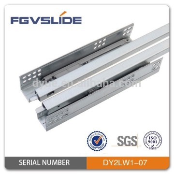 concealed soft closing drawer slide mechanism
