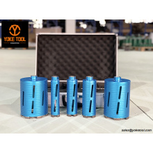 11 piezas de broca de perforación de núcleo de diamante seco en caja para la pared de ladrillo