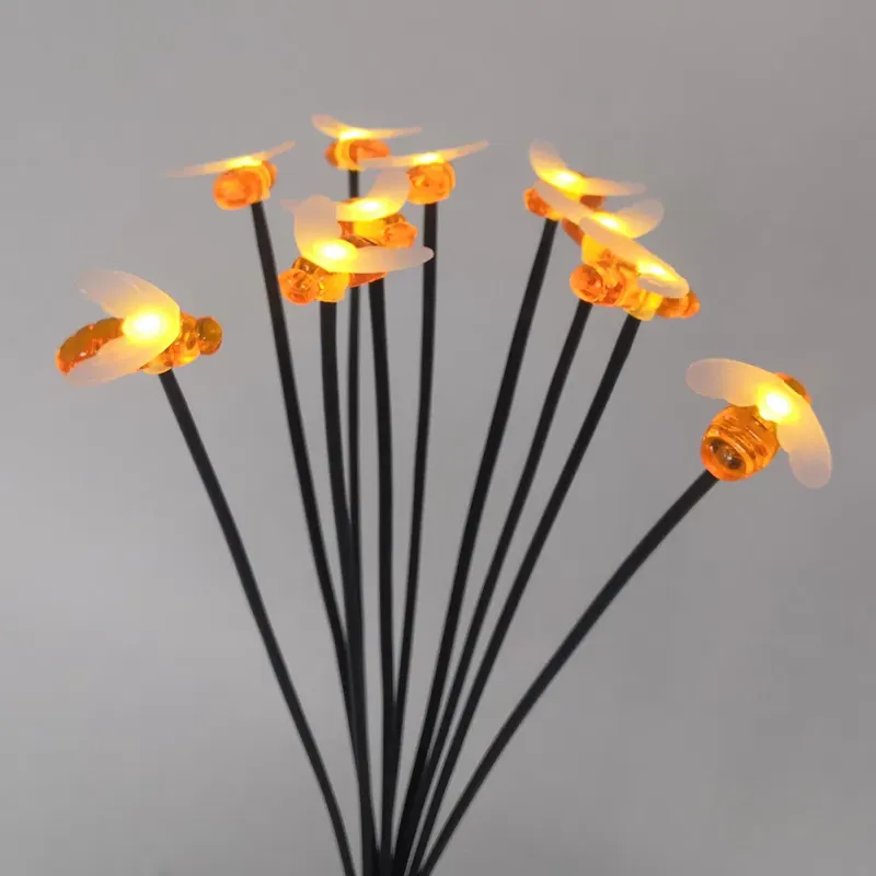 Yichen 10PCS Bee Waterproof Solar LED Garden Lawn Light