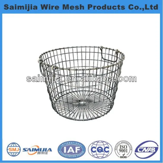 handicraft hanging metal fruit basket