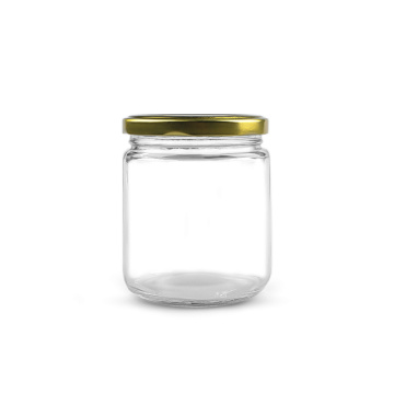 Jar de tomate de vidrio de 450 ml con tapa de 82 mm