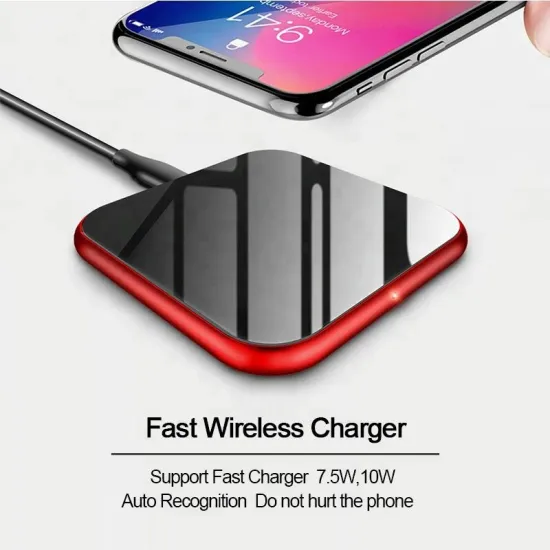 9V 2A 3D Mirror qi Fast wireless charge for i8