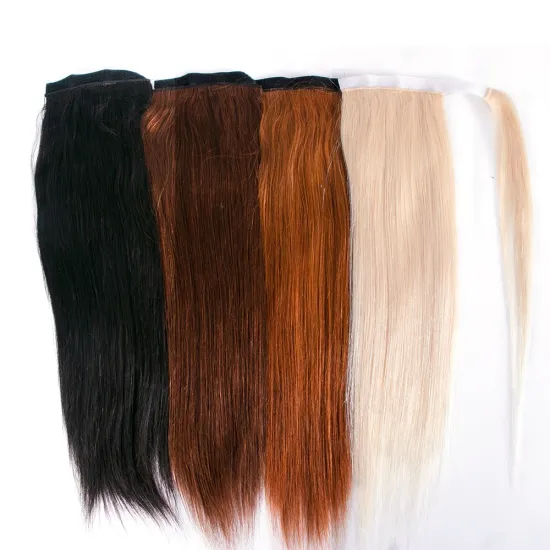 Wholesale  Ponytail Hair #613 #30 #4 Natural Drawstring Ponytails in Hairpiece Ponytail for Black women