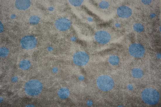 2016 Polyester Spandex high grade new Design KS Velvet with flocking Fabric For Garments