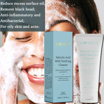 Organic Salicylic Acid Facial Cleanser for Oil Control and Acne Repair