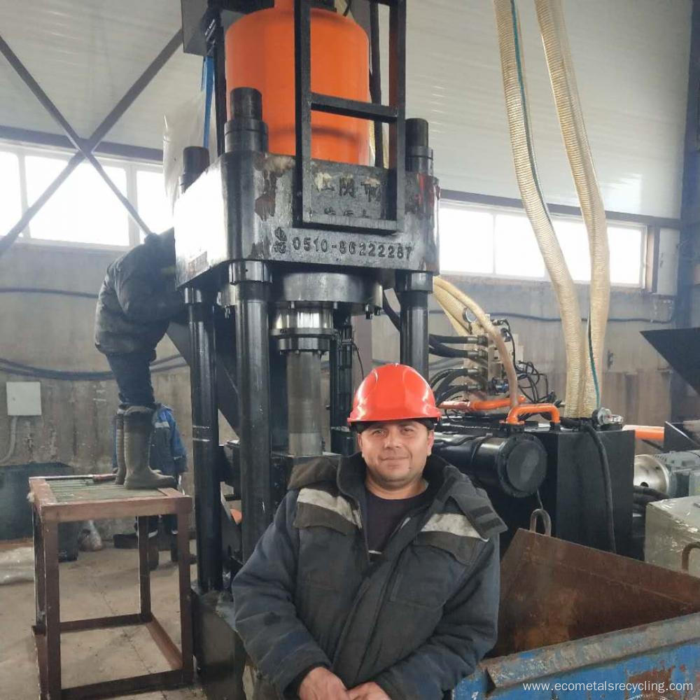 Vertical High Pressure Aluminum Shavings Briquette Machinery