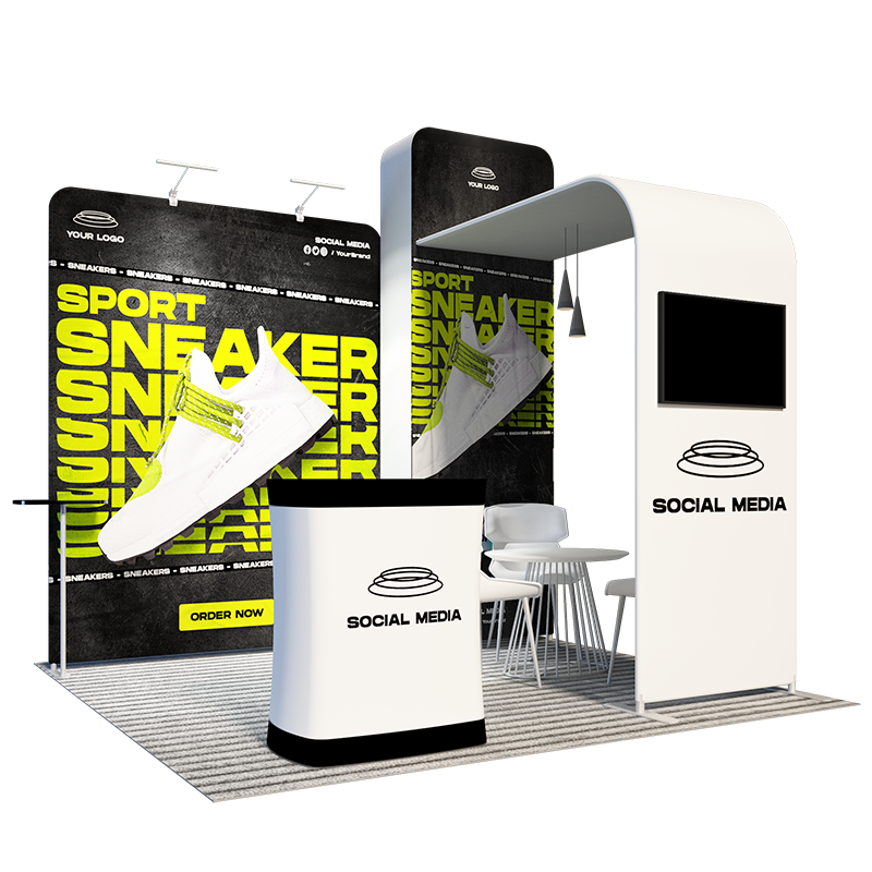 Portable Aluminium Trade Show Equipment werjaan ljochtkast