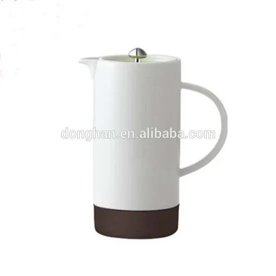 hot new products of 2015 ceramic coffee pot with silicone tray