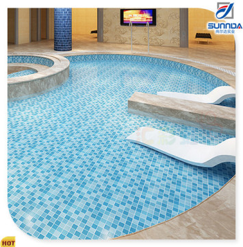 colorful glazed mosaic floor tiles, blue crystal glossy ceramic mosaic swimming pool tiles
