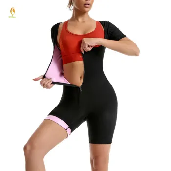 Women's Full Body Waist Trainer Sauna Suit with Shorts