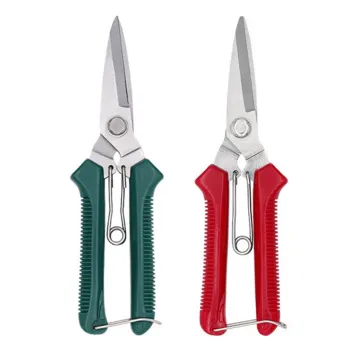 Multipurpose Garden Scissors: Stainless Steel PP Green Flower Pruning & Trimming Tools