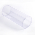 Personalizar Envase de empaque de cilindro de plástico transparente con tapa y tubo de plástico transparente