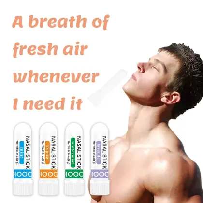 OEM Plastic Nasal Inhaler Nasal Cold Inhaler Dual-use Nasal Passage Essential Oil Aromatherapy Nasal Inhaler Tube OEM