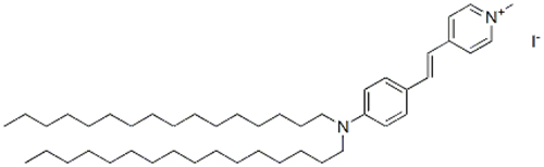 Pyridinium,4-[2-[4-(dihexadecylamino)phenyl]ethenyl]-1-methyl-, iodide (1:1) CAS 114041-00-8