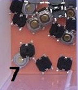 7# Muti-function remote key button, PCB button. It is easy for locksmith engineer to use