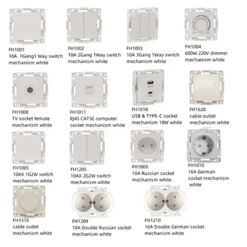 Кнопка включения настенного освещения на панели ПК (серия FH3000)