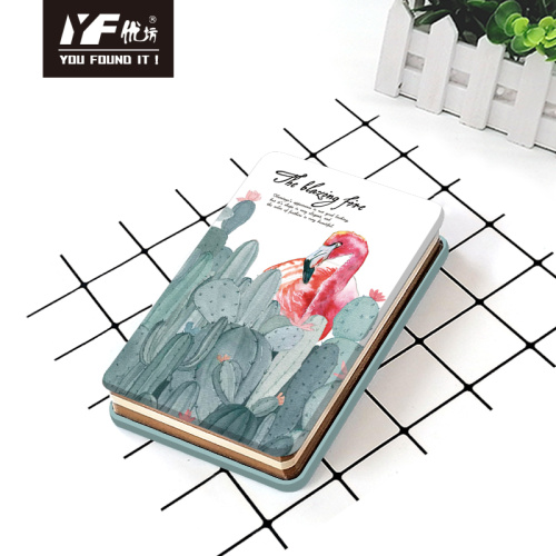 Metal Cover Notebook Flamingo and cactus style cute metal cover notebook Supplier