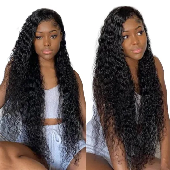 40 42 Inch Deep Wave Lace Front Wig HD Lace 13x4 4x4 Brazilian Curly Human Hair Wigs