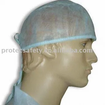 Disposable Surgical Cap with Movable Ties