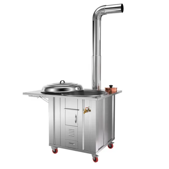 Portable Wood-Burning Stove with Grill and Water Tank: Ideal for Camping and Farmhouse Use