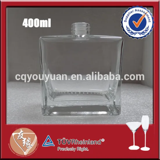 400ml flask square room fragrance bottle for home