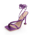 Elegant Strappy High Heels with Laced