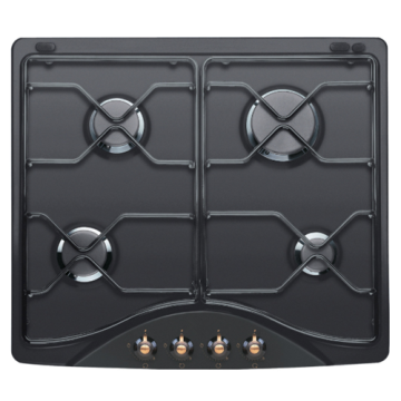 4 queimadores Indesit Hob Aço Top