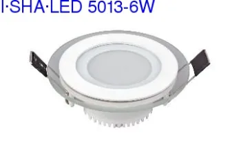 6W Glass   led commercial panel light