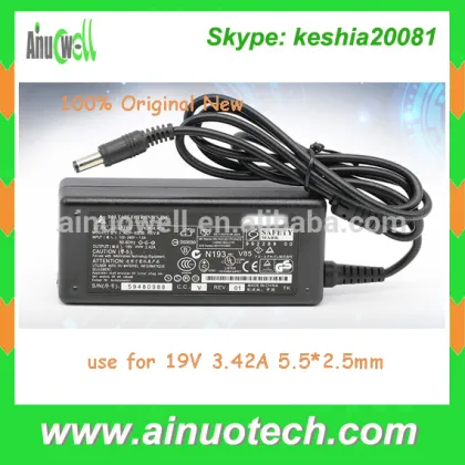 Original new laptop charger for Asus 19V 3.42A laptop adaptor replacement 5.5x2.5mm