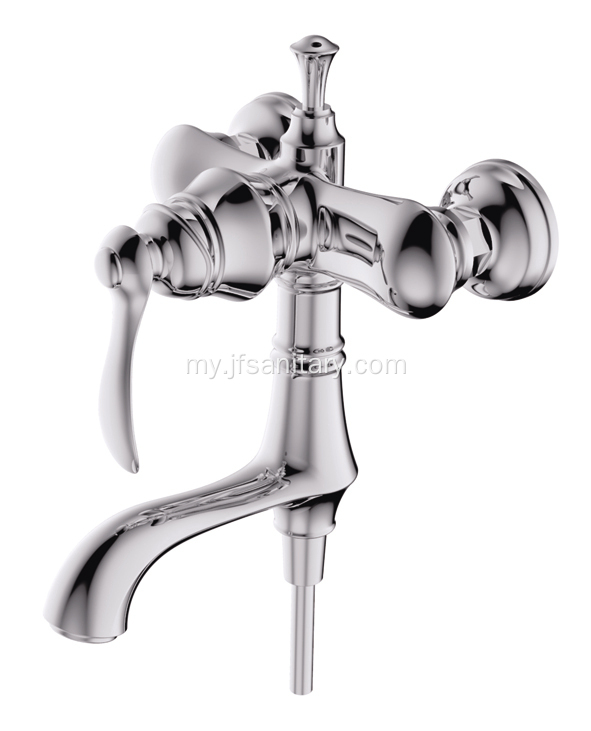 Exposed Brass Single Handle Shower Mixer Valve Chrome